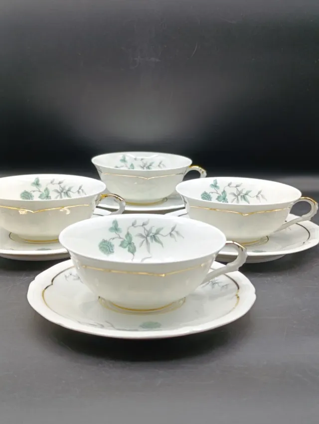 Set di 4 tazze da tè o caffè lungo Limoges