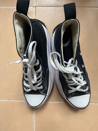 Converse Botas Negras Blancas