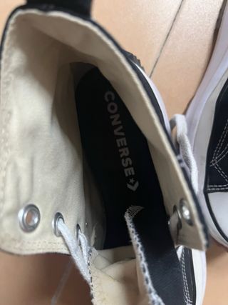 Converse Botas Negras Blancas