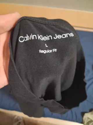 Camiseta Calvin Klein Negra talla L, poco usada