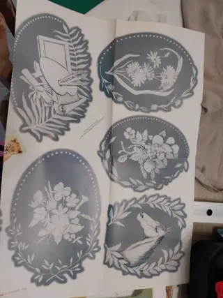 Fogli per decoupage con vari motivi