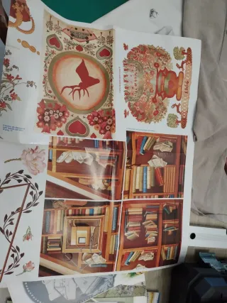 Fogli per decoupage con vari motivi