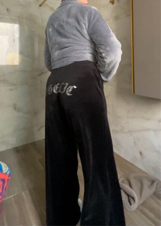 Pantalón terciopelo con brillos Talla L