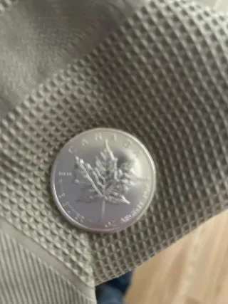 1 Onza Plata Maple Leaf 2012