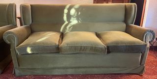 Set di divani e poltrone verdi