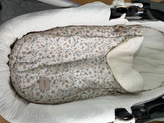 Sacco fasciatoio floreale La Giraffa Bianca e blu