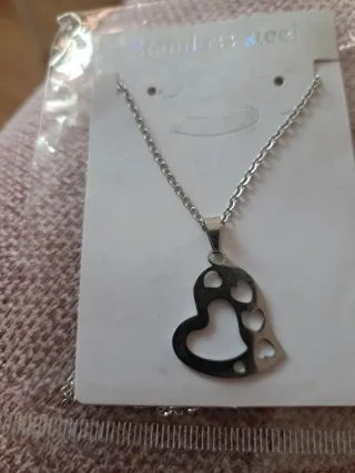 Collar Corazón Acero Inoxidable