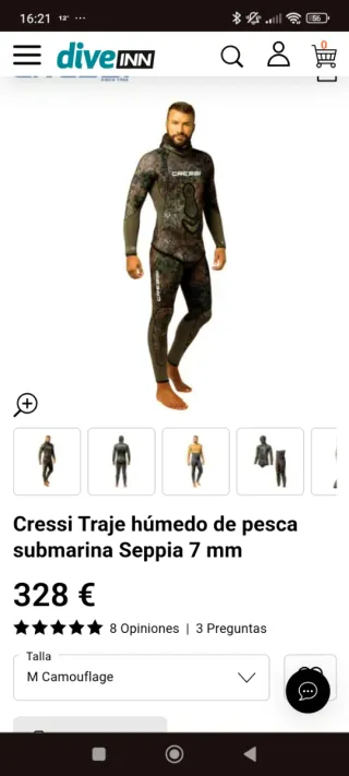 Traje neopreno Cressi Sepia 7mm