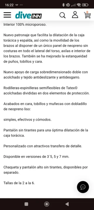 Traje neopreno Cressi Sepia 7mm