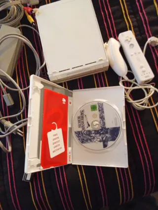 Nintendo Wii con Super Smash Bros.