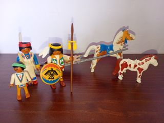 Playmobil 3872 Indios con Caballos