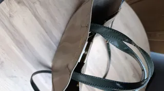 Bolso shopper Bimba y Lola beige y azul