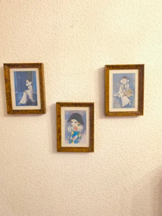 Set di 3 quadri decorativi