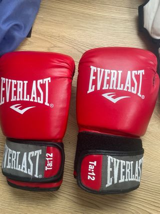 Espinilleras y Guantes Muay Thai - casi nuevo