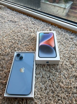 iPhone 14 128GB Azul Claro COMO NUEVO!