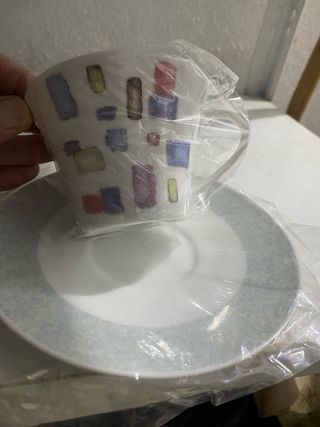 Servizio da tè con zuccheriera in porcellana