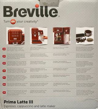 Cafetera Breville Prima Latte III Roja