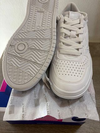 Scarpe da ginnastica donna Cotton Belt bianche