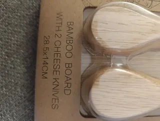Set 2 coltelli formaggio bamboo
