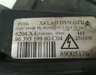 Faro izquierdo citroen 9639319980 c5 i 2.2 181174