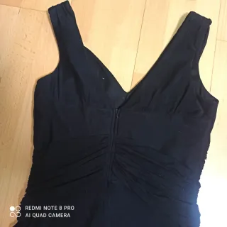 Vestido de fiesta gasa negro
