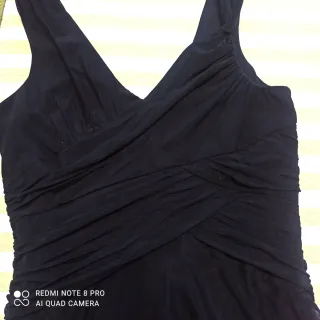 Vestido de fiesta gasa negro