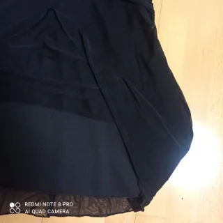 Vestido de fiesta gasa negro