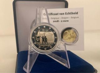 4 x 2 Euro Belgio 2018-2024 Proof Originali