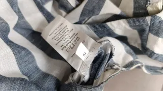 Mono rayas azul y blanco