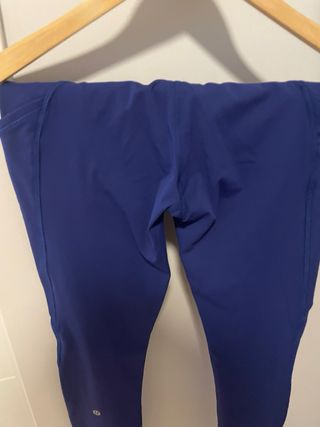 Leggings running Lululemon invierno azul con eti