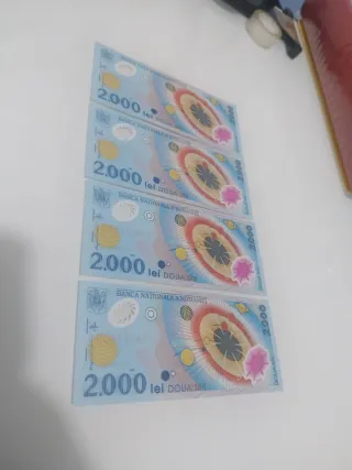 4 Banconote Romania 2000 Lei
