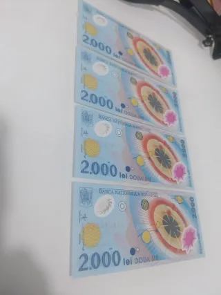 4 Banconote Romania 2000 Lei