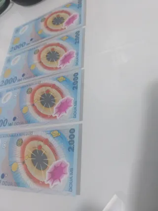 4 Banconote Romania 2000 Lei