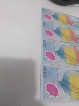 4 Banconote Romania 2000 Lei