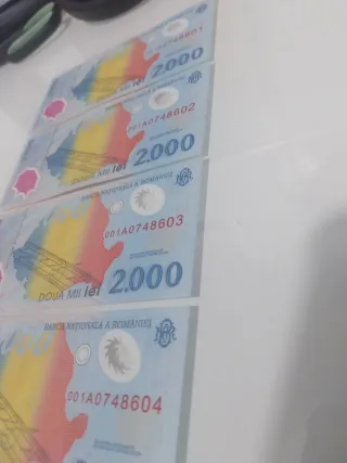 4 Banconote Romania 2000 Lei