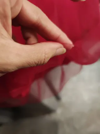 Falda tul roja sin estrenar