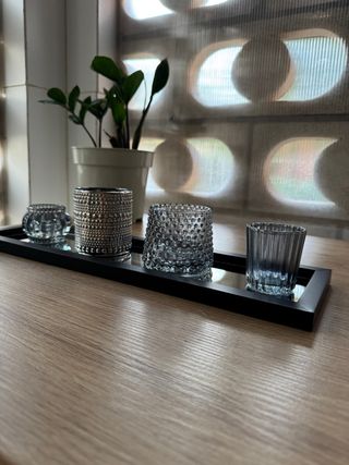 Set di 4 Candelabri in Cristallo