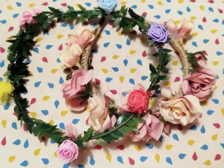 Diademas de flores para niña