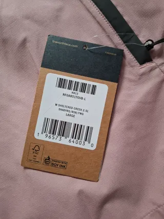 Chaqueta The North Face Beige y Morado