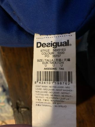 Borsa Desigual donna nero e blu