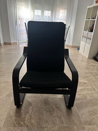 Poltrona a dondolo nera