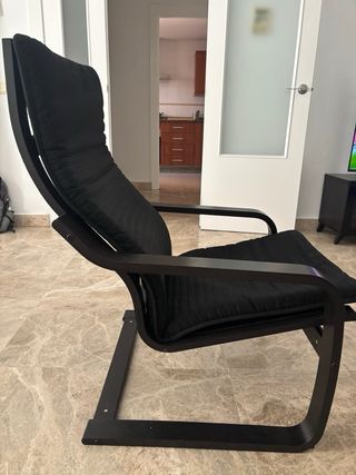 Poltrona a dondolo nera