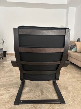 Poltrona a dondolo nera