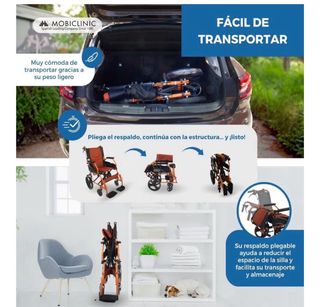 Silla de ruedas compacta - Mobiclinic