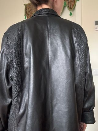 Giacchetta in pelle vintage taglia M