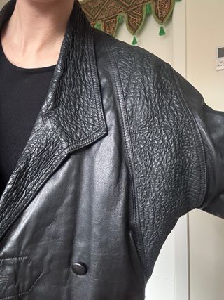 Giacchetta in pelle vintage taglia M