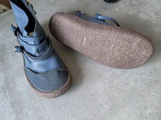 Botines piel azul talla 38