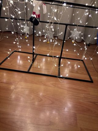 Albero Natale Design Metallo Luci LED