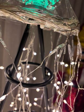 Albero Natale Design Metallo Luci LED