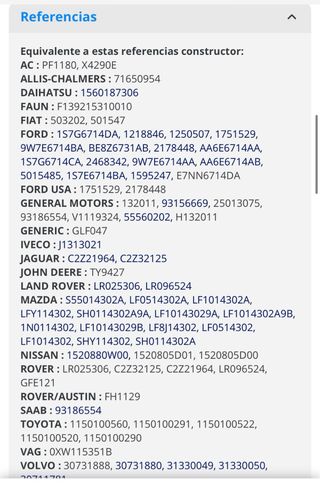Filtro Aceite Purflux LS357